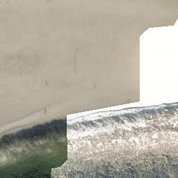 Sand Volleyball Court, Spiekeroog — aerial view