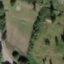 Grass Volleyball Court, Warnow — aerial view