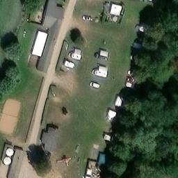 Sand Volleyball Court, Dobin am See — aerial view