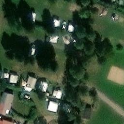 Sand Volleyball Court in Seehof, Mecklenburg-Vorpommern — aerial view