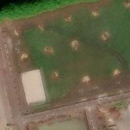 Beachvolleyballplatz — aerial view