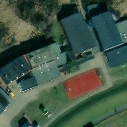 Volleyball Court near Juist — aerial view