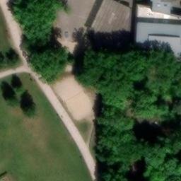 Sand Volleyball Court in Norderstedt, Schleswig-Holstein — aerial view