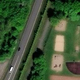 Sand Volleyball Court, Pinneberg — aerial view