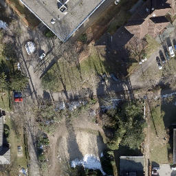 Sand Volleyball Court, Hamburg — aerial view