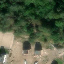 Sand Volleyball Court, Krakow am See — aerial view