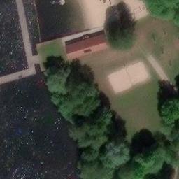 Sand Volleyball Court, Mölln — aerial view