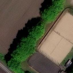 Sand Volleyball Court in Halstenbek, Schleswig-Holstein — aerial view