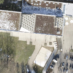 Sand Volleyball Court, Hamburg — aerial view