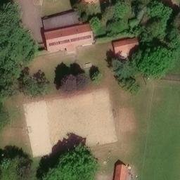 Groß Zecher Beach Volleyball Court — aerial view