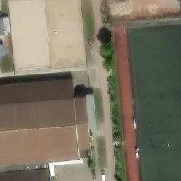 Sand Volleyball Court, Trittau — aerial view