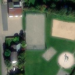 Sand Volleyball Court, Woggersin — aerial view