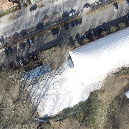 Dulsberg Beach Volleyball Court #1 — aerial view