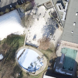 Dulsberg Beach Volleyball Court #7 — aerial view