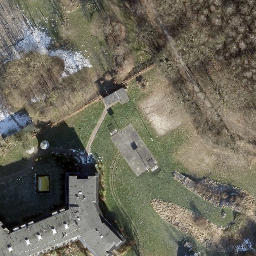 Sand Volleyball Court in Rahlstedt, Hamburg — aerial view