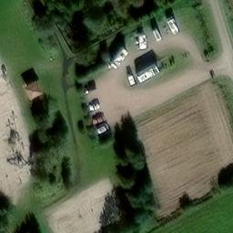 Sand Volleyball Court, Großheide — aerial view