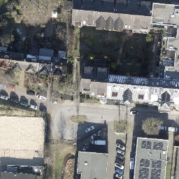 Sand Volleyball Court, Hamburg — aerial view