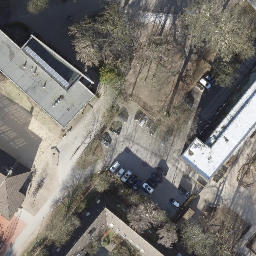 Sand Volleyball Court, Hamburg — aerial view