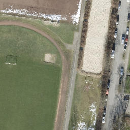 Beachvolleyball Feld — aerial view