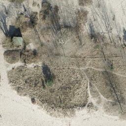 Sand Volleyball Court, Hamburg — aerial view