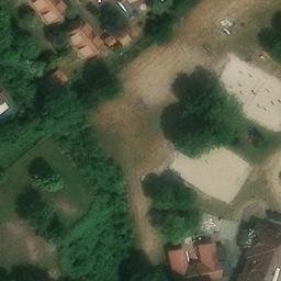 Sand Volleyball Court in Eversmeer, Niedersachsen — aerial view
