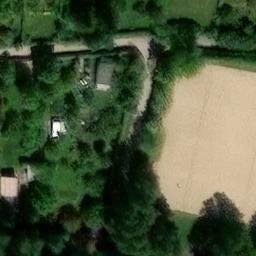 Sand Volleyball Court, Waren (Müritz) — aerial view