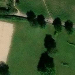 Sand Volleyball Court, Waren (Müritz) — aerial view