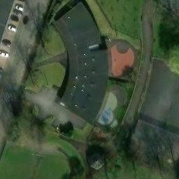 Sand Volleyball Court — aerial view