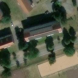 Sand Volleyball Court in Lübz, Mecklenburg-Vorpommern — aerial view
