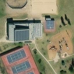 Kaskitayo Beach Volleyball Court — aerial view