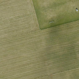 Grass Volleyball Court — aerial view