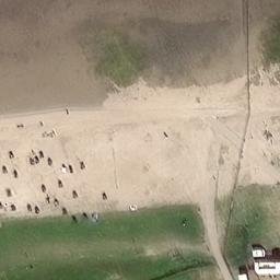 Dangast Beach Volleyball Court #2 — aerial view