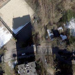 Sand Volleyball Court, Hamburg — aerial view