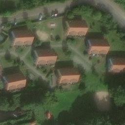 Sand Volleyball Court, Rechlin — aerial view