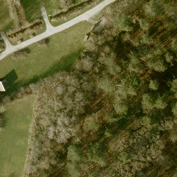 Grass Volleyball Court — aerial view