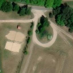 Beachvolleyball-Platz — aerial view