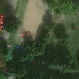 Sand Volleyball Court in Lärz, Mecklenburg-Vorpommern — aerial view