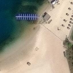 Sand Volleyball Court in Wiefelstede, Niedersachsen — aerial view