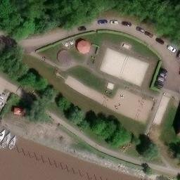 Jemgum Beach Volleyball Court #2 — aerial view