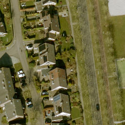Sand Volleyball Court — aerial view