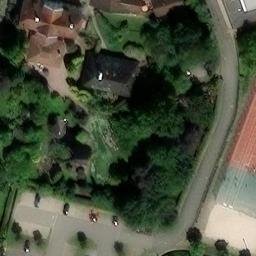 Sand Volleyball Court, Osterholz-Scharmbeck — aerial view