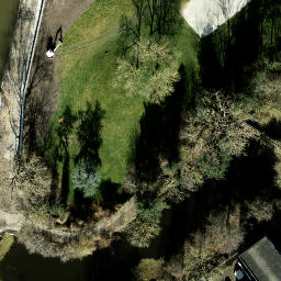Sand Volleyball Court — aerial view