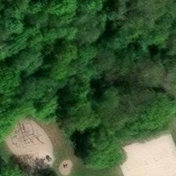 Sand Volleyball Court in Oldenburg, Niedersachsen — aerial view