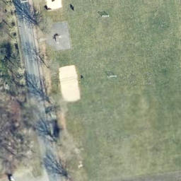Volleyball Court near Schneverdingen — aerial view