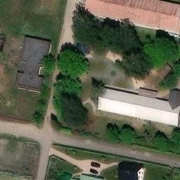 Sand Volleyball Court, Wittstock/Dosse — aerial view