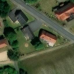 Sand Volleyball Court in Bötersen, Niedersachsen — aerial view
