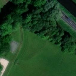 Sand Volleyball Court, Weener — aerial view