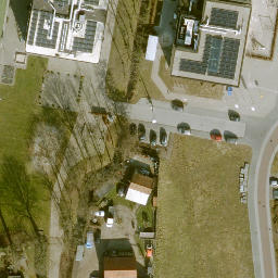 Sand Volleyball Court — aerial view