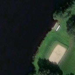 Sand Volleyball Court in Oldenburg, Niedersachsen — aerial view