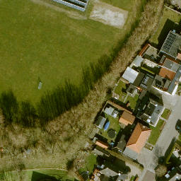 Sand Volleyball Court — aerial view